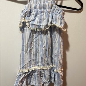 Jessica Blue and White Striped Dress